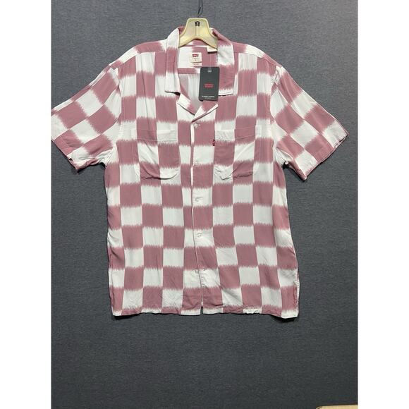 Levi’s Mens Relaxed Fit Classic Camper Button Up Shirt Size S Pink Mauve NWT - Picture 5 of 16